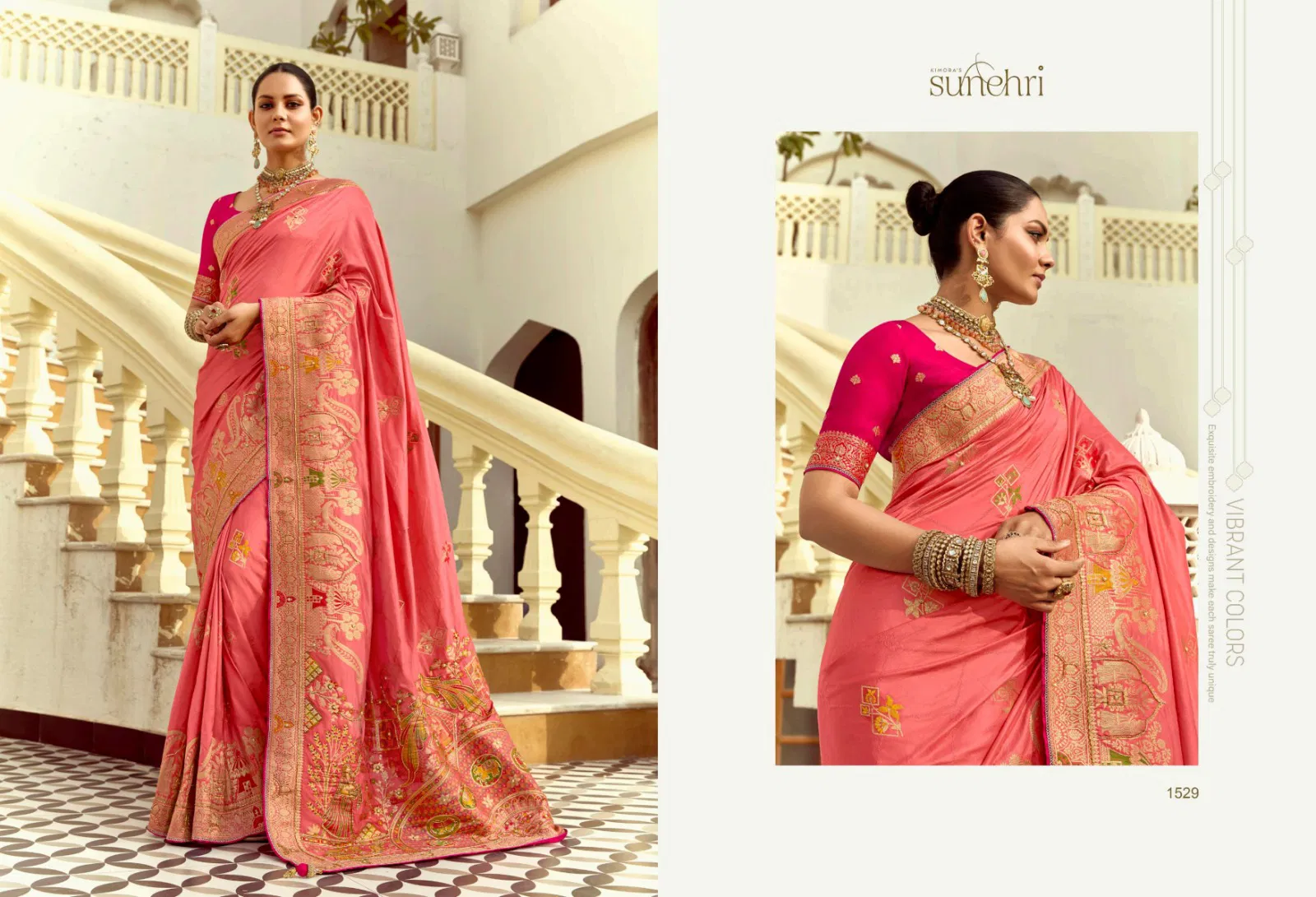 Alankar By Kimora Dola Silk Wedding Wear Saree Wholesale Market In Surat